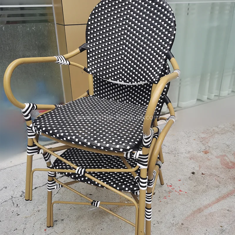 Modern vattentät slitstark aluminium PE RATTAN Matsats