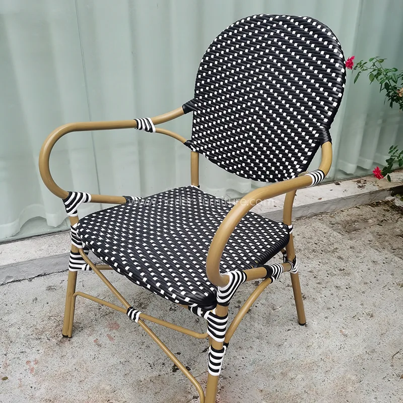 Modern vattentät slitstark aluminium PE RATTAN Matsats