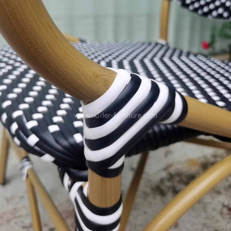 Modern vattentät slitstark aluminium PE RATTAN Matsats